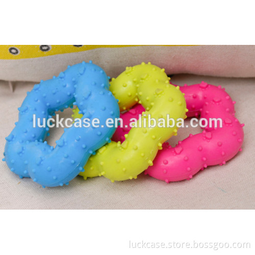 Outstanding Quality Silicone Dog Cat Pet Teether Toy Pentagram Pentagon